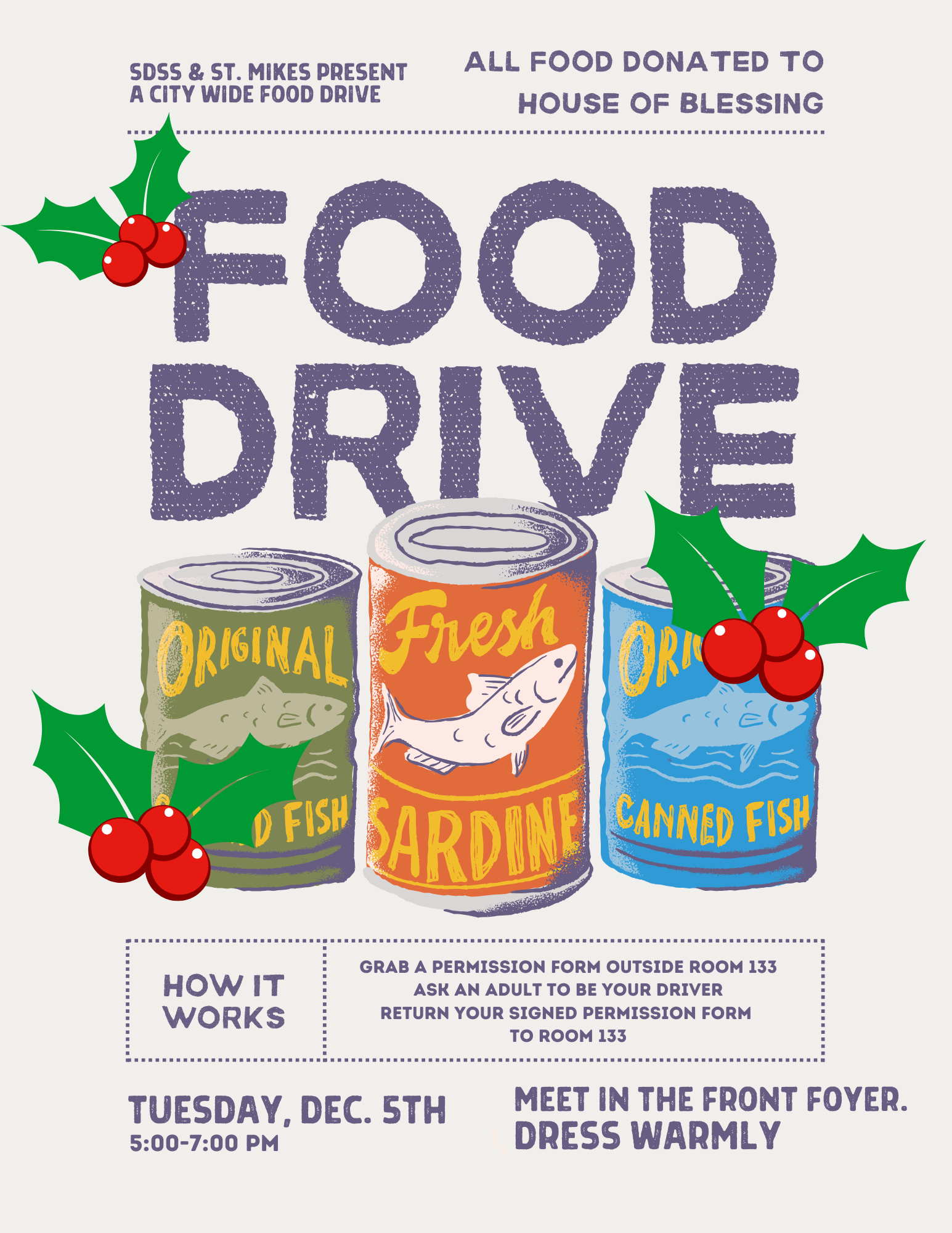 food drive poster