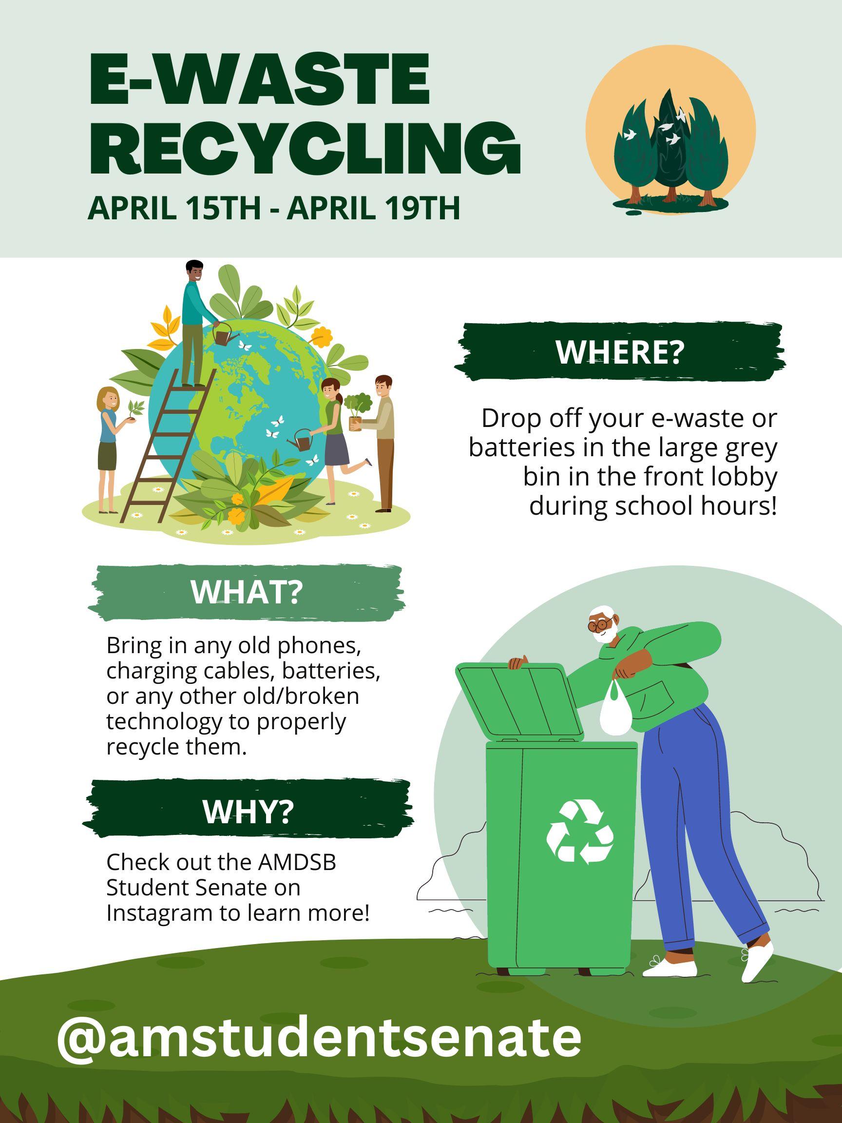 poster about Ewaste drop off