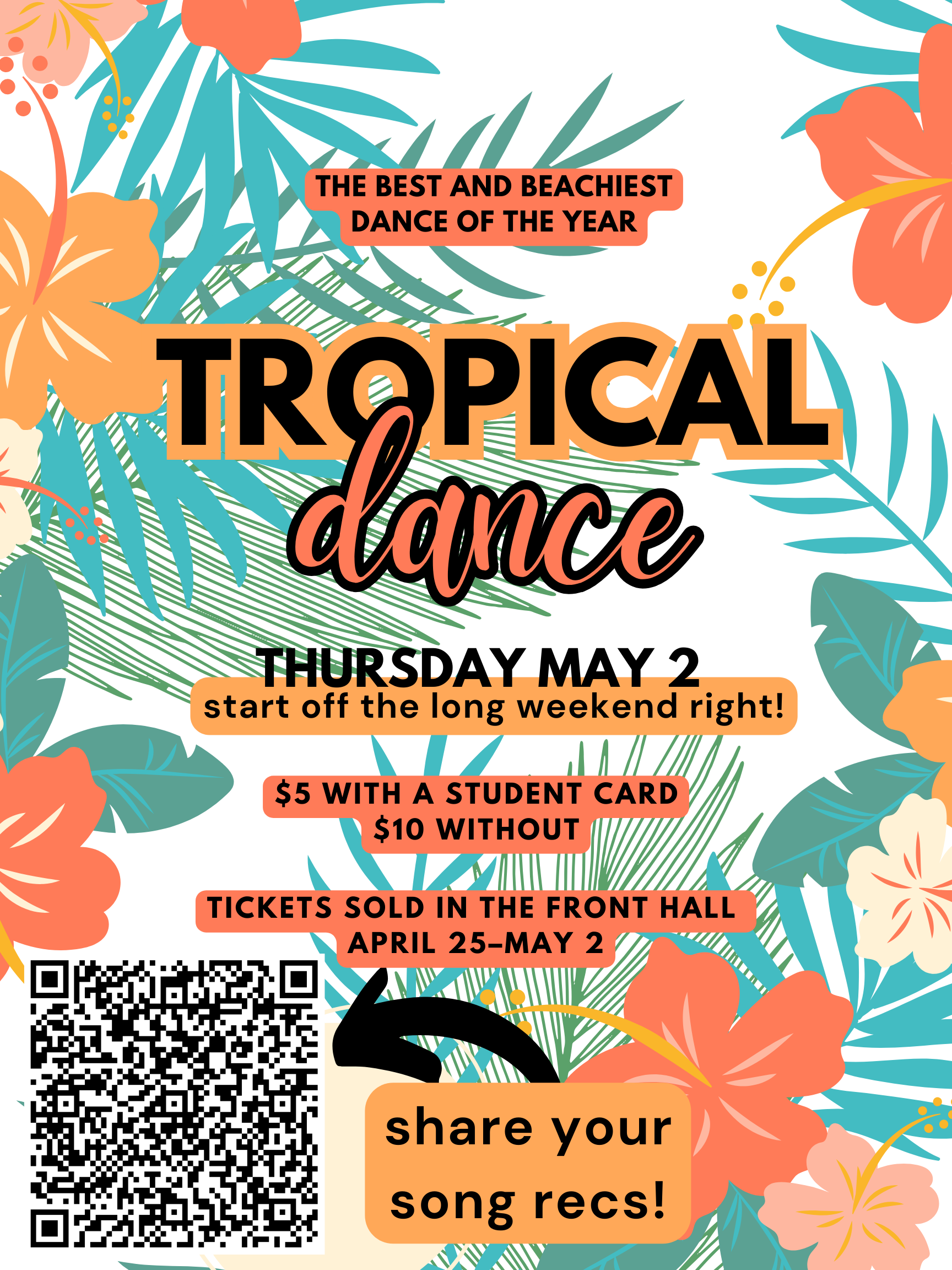 tropical dance poster